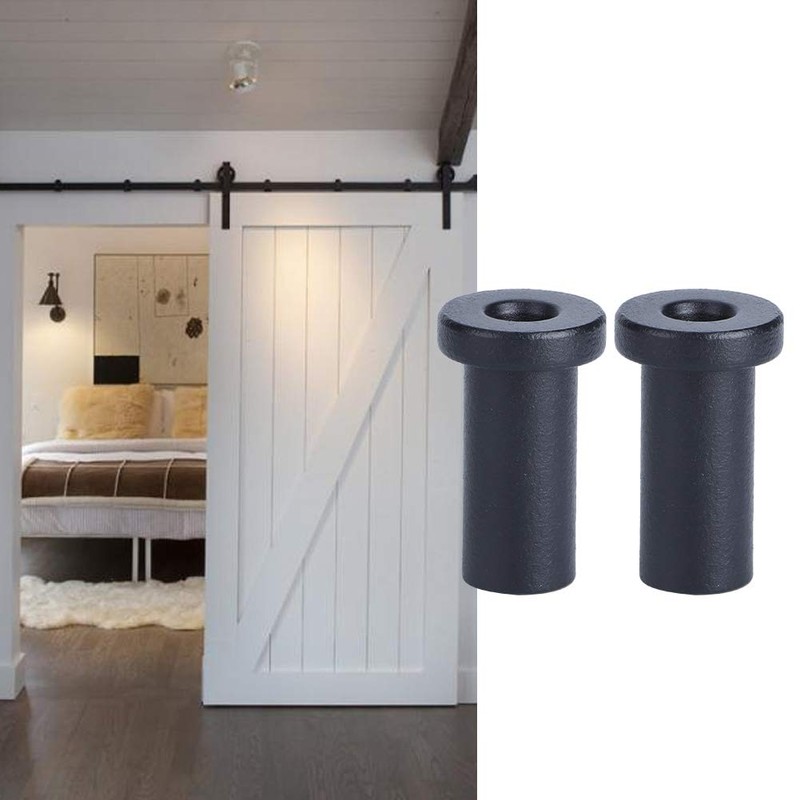 Sliding Barn Door Spacers, Matte Black Spacer, Pack of 2