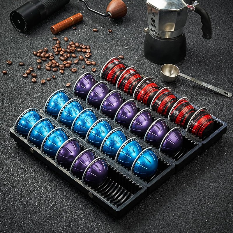 Coffee Pod Drawer Organizer for Nespress Vertuo Capsule,Nespresso pod holder,Magnetic
