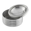 Relaxdays Wind Ashtray, Set of 3, Hinged Lid, Outdoor &