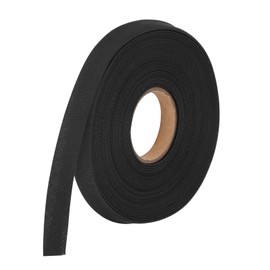 MECCANIXITY 1/2 Inch Double Fold Bias Tape Polyester Continuous Bulk Bias Tape for Sewing,Seaming Quilting Hemming Binding Crafts (Black 10 Yards)