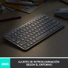 Logitech MX Keys Mini Teclado Inalámbrico Minimalista Iluminado, Compacto, Bluetooth,