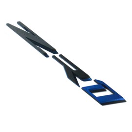 1Pc ZR1 Emblem 3D Badge Nameplaate Hood Rear Bumper Replacement for C7 Trunk Supercharged (Black Blue)