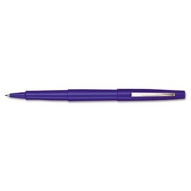 Point Guard Flair Porous Point Stick Pen, Blue Ink, Medium, Dozen, Sold as 1 Dozen