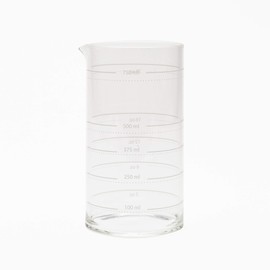 Ethan+Ashe - Lab Series Cocktail Mixing Beaker - Bartending Tools & Mixology Accessories - Batch Drink Mixing Glass - Easy To Read Measurements - Dishwasher Safe - Borosilicate Glass - 750 ML