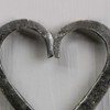 Door Knocker Heart Shaped Black Cast Iron Ring Door Knocker