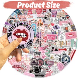 150 Pcs Book Stickers for Kindle Fine Glitter Laminated Bookish Stickers Reading Sticker for Book Lovers Bookworm Waterproof Vinyl Sticker for Water Bottles Kindle Scrapbook Skateboard