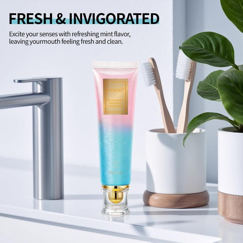 【Triple Whitening】NiacinamideWhitening Toothpaste Mint Oral-max Remove dental stains and plaque