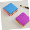 Operitacx Pack of 5 Office Transparent Note Coloured Stickers Notepad