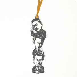 KAIUN-DO Bookmark with "Natsume Soseki Akutagawa Ryunosuke Dazai" Bookmark Funny Present Japanese Traditional Culture Japanese Souvenir Delight