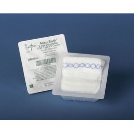 Medline Sterile 100% Cotton X-Ray Detectable Gauze Sponges, 16-Ply, 4" x 4", Ideal for Wound Care, Pack of 10