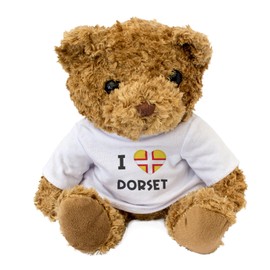 Big Red Egg I LOVE DORSET FLAG - Teddy Bear - Cute Soft Cuddly Adorable - Gift Present
