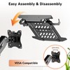 PUTORSEN 2-in-1 Laptop Wall Mount, Gas Spring Arm for 10-17