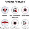 TOP-VIGOR 5Pcs H2.5 T-Handle Hex Key Wrench, 2.5mm S2 Steel