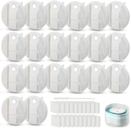 20 Pack Dog Water Fountain Replacement Filters Competible with Petlibro Capsule Dog Fountain PLWF008