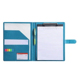 Clipboard Folder Leather Conference Pad Desk Pad Signature Folder A4 Document Folder Designed for Contract Signing Office Supplies Business Supplies