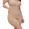 Slimwear Ultra Shape Mid Thigh Bodysuit, 78% Nylon 22% Spandex
