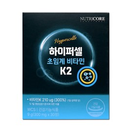 Nutricore Hypercell Supercritical Vitamin K2 30 tablets, 1 box, 1 month supply / 뉴트리코어 하이퍼셀 초임계 비타민K2 30정 1박스 1개월분