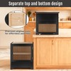 Large Potato and Onion Storage Bin - Wooden Stackable Bread