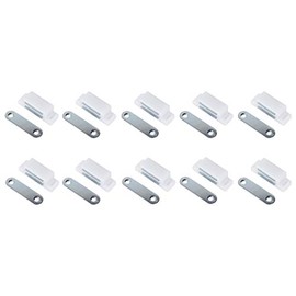 10x Magnetic Catch Furniture Magnet Door Magnet Furniture Magnetic Clasp (White)