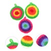 CHILDWEET 3pcs Cute Dish Scrubber Non-Scratch Kitchen Cleaning Cloths Quick-Drying