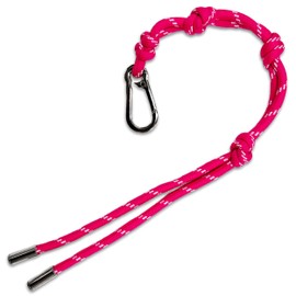 macaroni edge paracord charm, carabiner strap, bag charm, lanyard, key holder, anti-loss, Korean miscellaneous goods, Pink