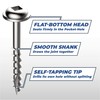 Kreg SML-C150-250 Zinc Pocket Screws, 1-1/2 Inch #8 Coarse Thread,