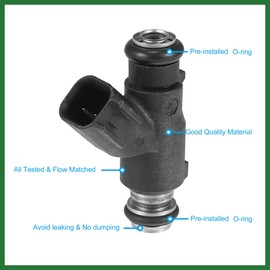 Motoforti 28160355 Fuel Injector Nozzle Flow Matched Replacement for Hisun Tactic Strike for Massimo MSU500 for Coleman UT500 450 500 550 EFI UTV ATV Long-lasting