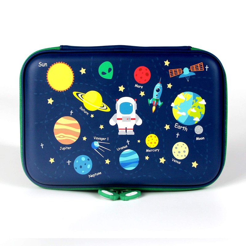 Rockpapa The Planets Pencil Case for Kids Boys, Armstrong Satellite