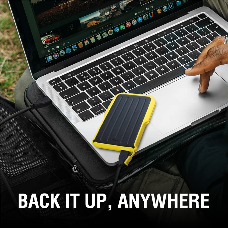 Silicon Power Armor A66 2TB Rugged External Hard Drive, Military-Grade