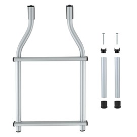 RecPro Universal RV Ladder Extension for RV Exterior Ladders | 2 Step 25" Tall (Silver)