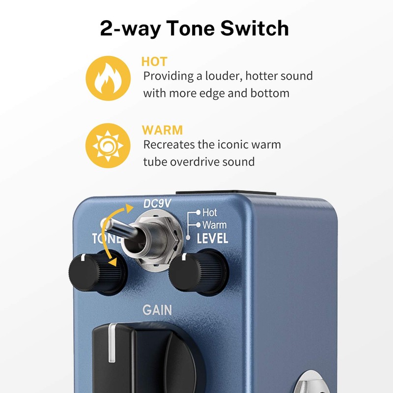 Donner オーバードライブ ギターエフェクター ディストーション ペダル Blues Drive