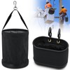 SilTriangle 2 Pack Canvas Bucket and Oval Tool Bag, Bucket