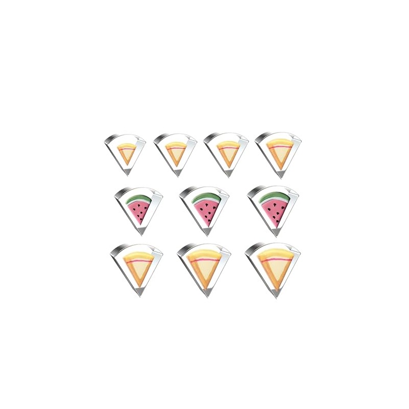 WDYJMALL Pizza Watermelon Slice Cookie Cutters 10-Pc Set - Pizza