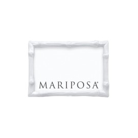 BAMBOO WHITE 4X6 FRAME | WHITE | BRILLANTE | FRAMES | DECORATIVE PHOTO FRAMES | RECYCLED SANDCAST ALUMINUM | HANDMADE IN MEXICO