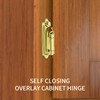 Jiozermi 15 Pair (30 Pack) Cabinet Hinges, 1/2 Inch Overlay