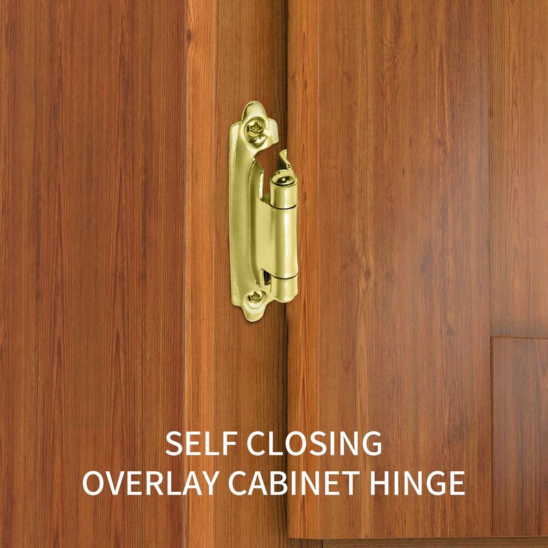 Jiozermi 15 Pair (30 Pack) Cabinet Hinges, 1/2 Inch Overlay