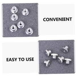 LABRIMP 5pcs Mic Stand Adapter to Aluminum Alloy Threaded Tripod Screw for Microphone Holders Compatible with LCD Monitors Lightweight and Compact Design