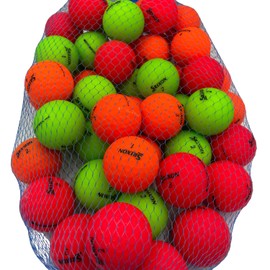 Golf Ball Planet Soft Feel Used Golf Balls for Srixon 3A/Good (50 Pack, Matte Color Mix)