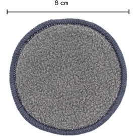 Woodlife® - Paquete de 16 Pads Desmaquillantes de Bambú y Algodón (Negro/Gris), 100% Biodegradables + Bolsa de Tela Reutilizable para Lavado.