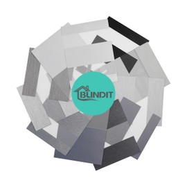 BLINDIT Fabric Sample for Motorized Zebra Blinds with Remote, Fabric Samples for Smart Cordless Zebra Shades Work with Homekit Alexa, Multicolor