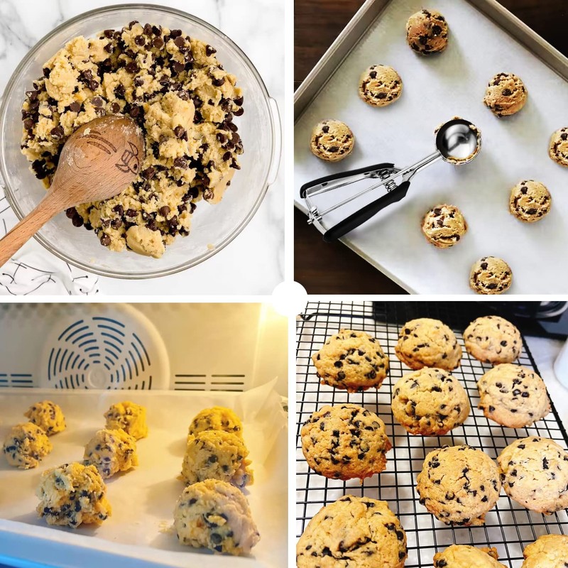 JUNADAEL J Small Cookie Scoop 1 Tablespoon, Cookie Dough Scoop,