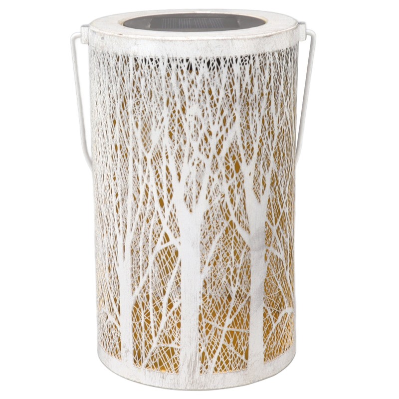 Garden Hanging Light Outdoor Solar Powered Lantern 5730LED White Forest