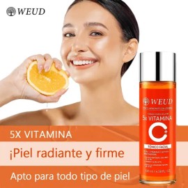 Tonico Facial 5x Vitamina C Weud Cuidado De La Piel Facial