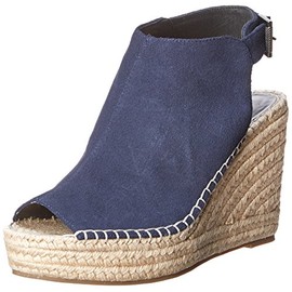 Kenneth Cole Reaction Women's Women's Olivia Wedge Sandal, Navy, Numeric_10