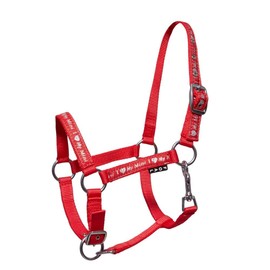 Start ILoveMyMini Foal Noseband Adjustable on Chin & Headpiece Foal Halter - Halter for Mini Shetty Halter for Wooden Horse (Foal, Red)
