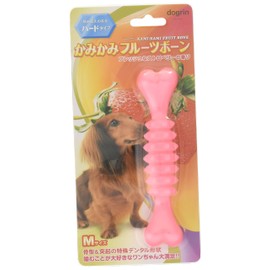 Super Cat DM-445 Bite Fruit Bone, Strawberry, Hard Type, M