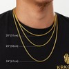 KRKC&CO 2.5 mm/6 mm Thin Rope Chain Stainless Steel 18