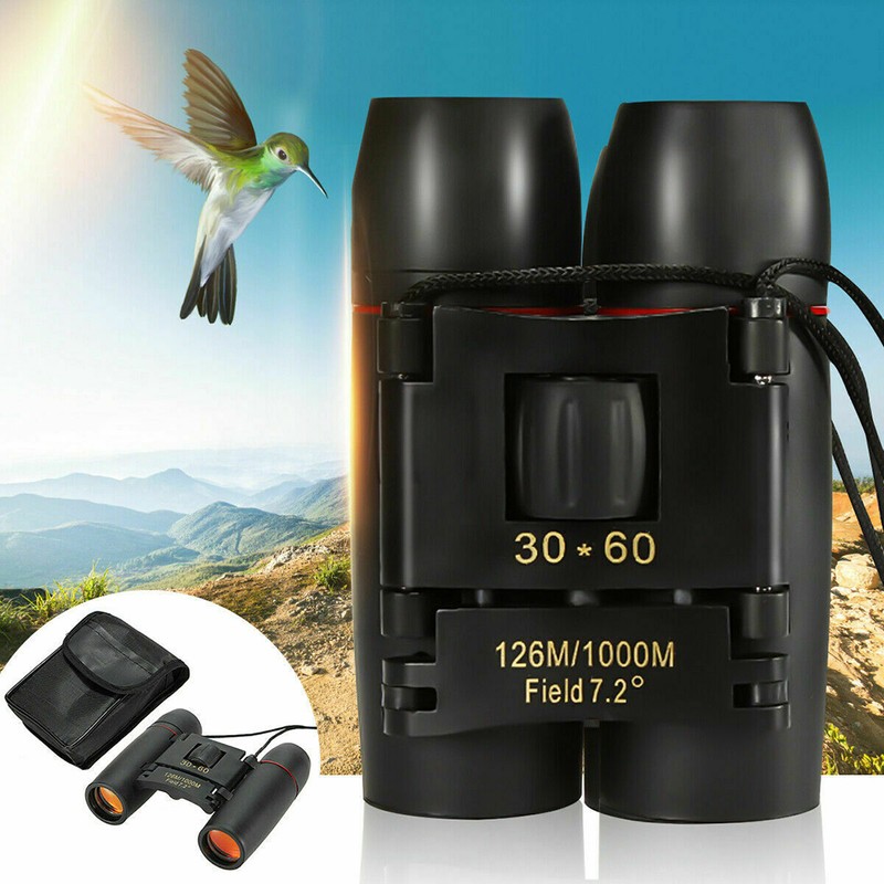 Binoculars 30x60 Zoom Outdoor Travel Compact Mini Telescope for Hunting