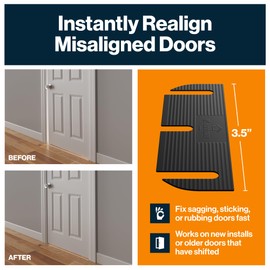 KS Hardware Door Hinge Shims (0.050 Inch Thickness - Can be Trimmed to 0.035 inch Thickness - 3.5 Inch Hinge Shims) - 10 Pack