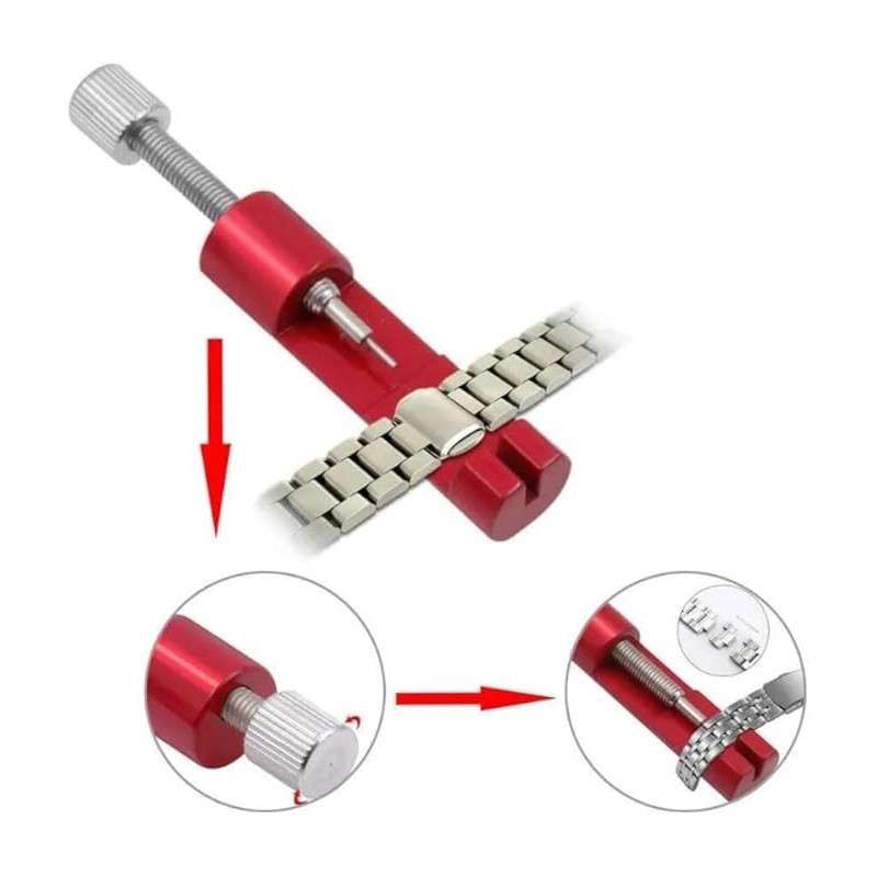 Watch strap link removal tool, Strap Adjustment & Link Removal